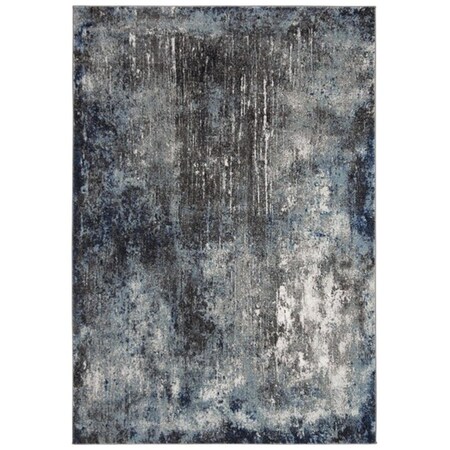 Safavieh 2 ft. 3 in. x 8 ft. Galaxy Rectangle Power-Loomed Rug Charcoal & Blue GAL116H-28